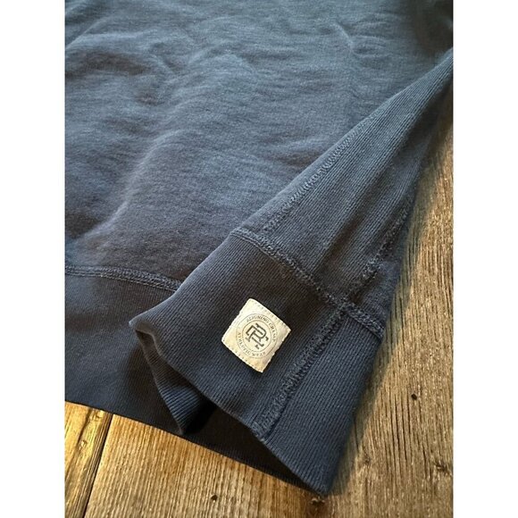 Reigning Champ Men's Brushed Terry Crewneck in Navy Size XS - Picture 3 of 7